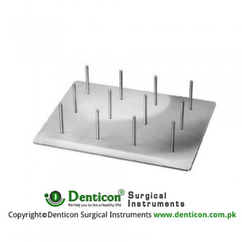 Storage Rack for Ear Specula For 12 Specula Stainless Steel,